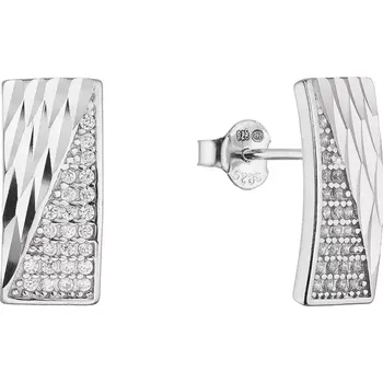 Oblečení a móda Stříbrné náušnice obdélníky 11694.1