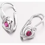 Dětské náušničky bílé zlato 585 zirkon se 52DN-2752BČ