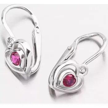 Náušnice Dětské náušničky bílé zlato 585 zirkon se 52DN-2752BČ