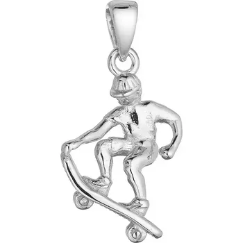 Oblečení a móda Stříbrný přívěsek skateboardista 64070
