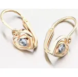 Dětské náušničky žluté zlato 585 zirkon 52DN-2752ZSM