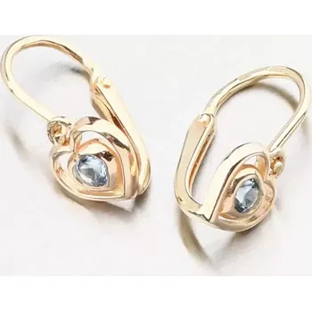 Náušnice Dětské náušničky žluté zlato 585 zirkon 52DN-2752ZSM