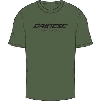 Pánské tričko DAINESE ESSENCE WORDMARK T-SHIRT GREEN-BRONZE - L