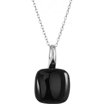 Oblečení a móda Stříbrný náhrdelník s pravým onyxem 12169.3