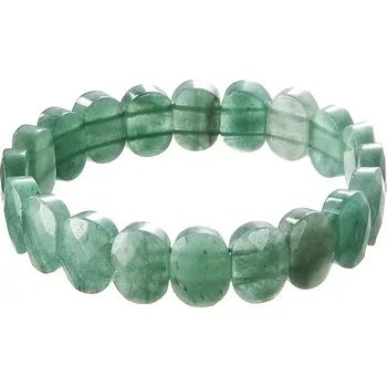 Oblečení a móda Náramek s minerálními kameny achát zelený 43057.3