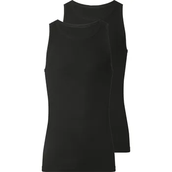 esmara Men Pánský nátělník, 2 kusy (černá, 8/XXL)