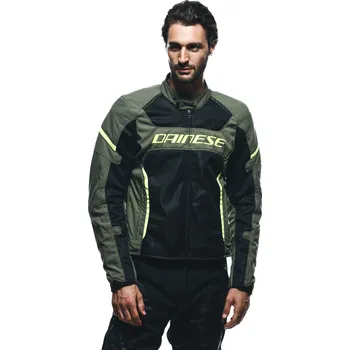 Moto oblečení DAINESE AIR FRAME 3 TEX JACKET # ARMY GREEN/BLACK/FLUO YELLOW - 44