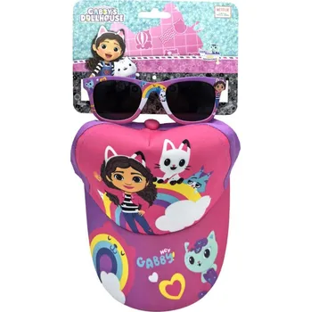 Kšiltovka Dětská kšiltovka se slunečními brýlemi Gabby's Dollhouse|Gábinin kouzelný domek: Hej Gábi! (obvod 53 cm)