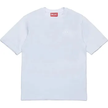 Dětské bavlněné tričko Diesel TBOGGYMEGOVALD OVER T-SHIRT J02276 bílá 00X, vel. 120