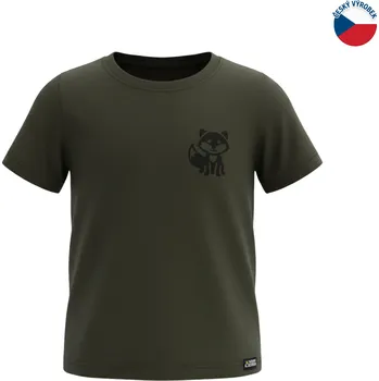 Chlapecké tričko ZÁHOŘÍ Rudel ZÁHOŘÍ Dětské tričko krátký rukáv - zelené liška Velikost: 134