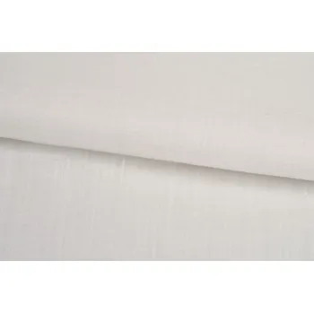 Lněný voál, bílá ivory, 0.5m, sartor.cz