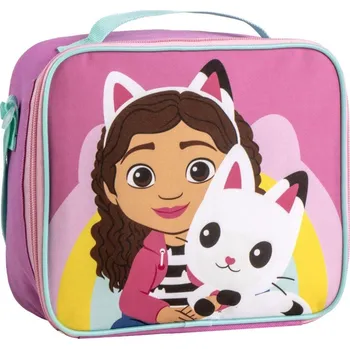 Svačinový box Taška na svačinu Gábinin kouzelný domek: Gábi & Pandy (23 x 19 x 9 cm)