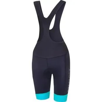 Cyklistické kalhoty Cyklokraťasy se šráky Cycology Black/Aqua, dámské (barva black/aqua, velikost L)