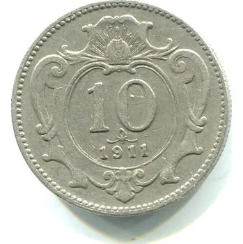 František Josef I. 10 Heller 1911.