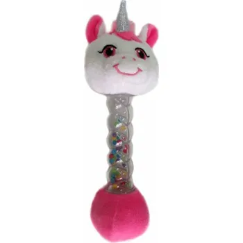 Hračka pro nejmenší Chrastítko růžové – 20 cm