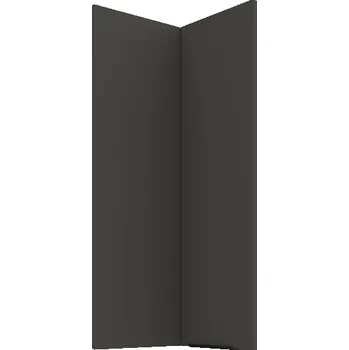 Kuchyňská skříňka 60 x 60 GN-90 2F (90°), Horní rohová kuchyňská skříňka Aria grafit/bílá