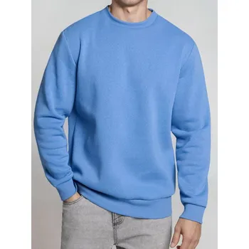 Pánská mikina Sinsay - Mikina s kulatým výstřihem - modrá - 465HL-55X - 465HL-55X-2XL