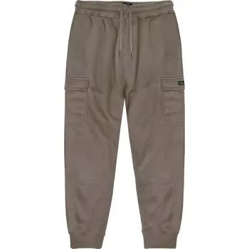 Velké pánské teplákové cargo kalhoty s manžetami Double Urban Outfitters MPAN-6031 béžové (4XL)