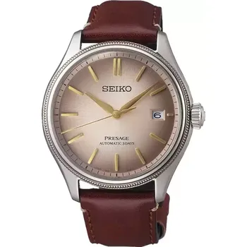Módní doplněk Seiko - SPB529J1 - Automatic Classic Upcycled Leather Strap Limited Edition