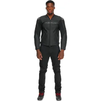 Moto oblečení DAINESE RACING 5 PERF LEATHER JACKET # BLACK/BLACK/BLACK - 60