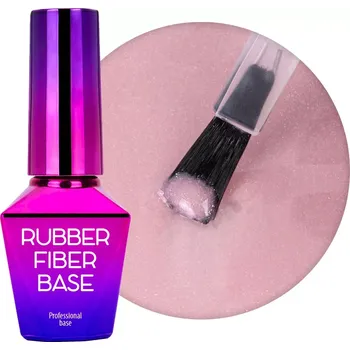 Podkladová báze Rubber Fiber base Silky Shimmer 10 g – revoluční báze se skelným vláknem a hedvábným třpytem (Podkladová báze rubber fiber base, 10g)