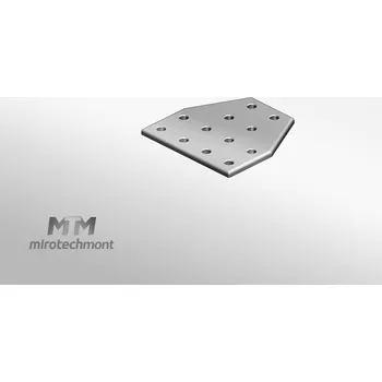 Dílenský regál Deska spojovací T, 12 děr A1: 093VL120120D	D 7.0	H 5.0	verze 120 / 120	L 118.5	A 30.0