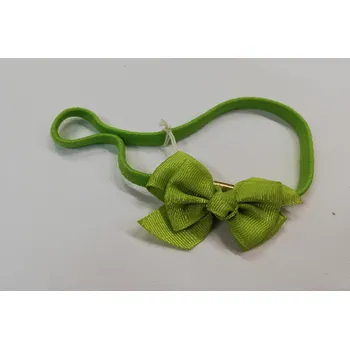 Dětská čelenka s mašlí - zelená