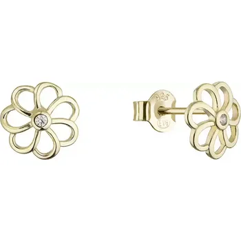 Náušnice Pozlacené náušnice kytičky 11755.1
