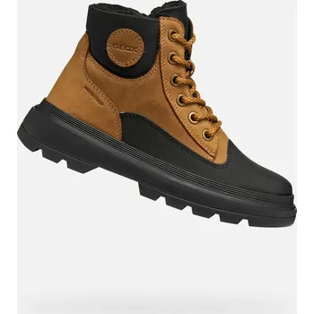 Dětská móda Geox Chlapecké Světle hnědá chlapecká kotníková obuv Geox Kiddartah WPF Hnědá 34 (2984265)