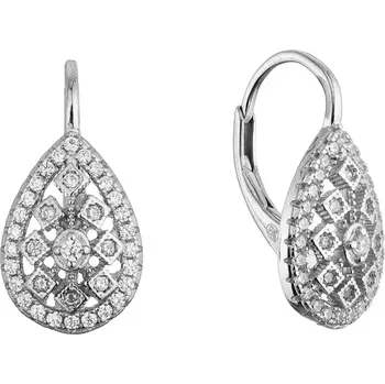 Oblečení a móda Stříbrné visací náušnice zdobené kapky 11644.1