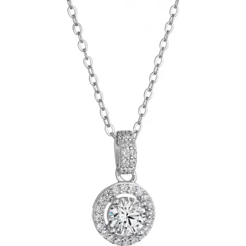 Oblečení a móda Stříbrný náhrdelník AURORA 12M00001 moissanite