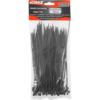 Stahovací páska Stahovací pásky 2,6x150 mm 100 ks, Verke V86301