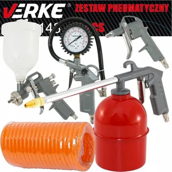 Sada nářadí Set pneumatických nástrojů, 5 ks, blister, Verke V81143