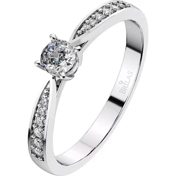 Šperk Adélka Princess White - zásnubní prsten z bílého zlata