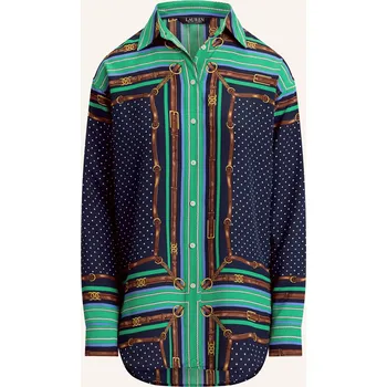 Dámská halenka Lauren Ralph Lauren Dámská Košile, tmavě modrá / hnědá /...