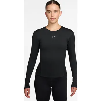 Dámské oblečení Dámské funkční tričko s dlouhým rukávem Nike ONE FITTED W IM9449-010 - XXL | UK 14 | US 15