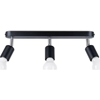 Stropní svítidlo FORNES 3 černé minimalistické kovové do obýváku a kuchyně nastavitelné