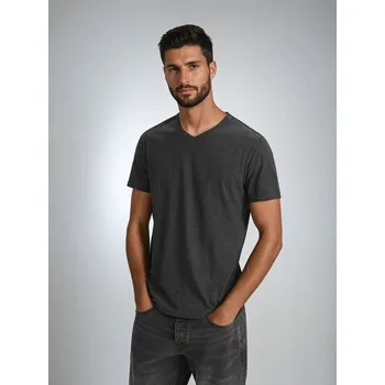 Pánské tričko Sinsay - Tričko s krátkým rukávem - šedá - 0237T-90M - 0237T-90M-XS