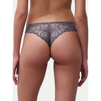 Kalhotky Chantelle Kalhotky string Fleurs C12M90 Šedá 44