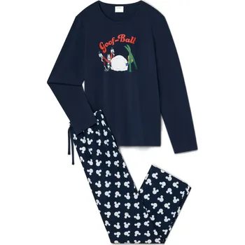 Chlapecké pyžamo 722023 - Tchibo - Dětské flanelové pyžamo »Mickey and Friends« - pro kluky - vel. 110/116 - barva: modrá