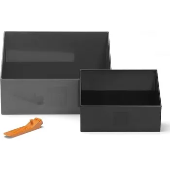 Stavebnice LEGO LEGO naběrač na kostičky - šedá/černá, set 2 ks