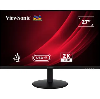Monitor ViewSonic VG2709-2K-MHDU-2 LED monitor, 27", IPS, 2560×1440, 16:9, 4ms, 350cd/m2, DisplayPort, HDMI, USB-C, 2× USB, Pivot, en. tř. F VG2709-2K-MHDU-2