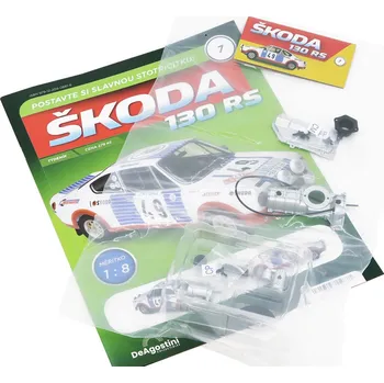 autíčko DeAgostini Škoda 130 RS 1:8 - časopis #7 se stavebnicí Škoda 130 RS 1:8 - časopis #7 se stavebnicí
