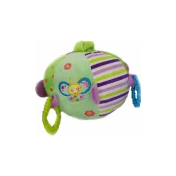 Chrastítko koule zelená – 14 cm