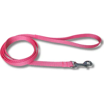 Vodítko pro kočky - NEON RŮŽOVÁ, 2,5 m, Karabina 66 mm - černá - pro psy a kočky