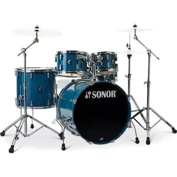 Bicí sada SONOR AQ1 Studio Shell Set Caribbean Blue hardware