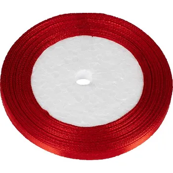 Stuha Stuha saténová červená 6 mm/ 22,5m