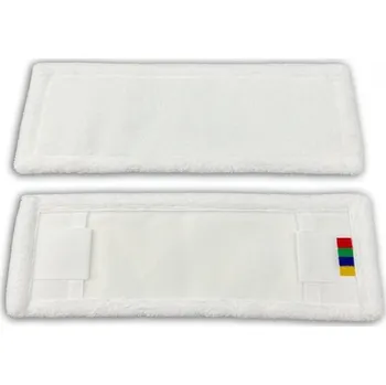 mop ibob s.r.o. Mikro mop SNOW 40 mop na podlahu z mikrovlákna bílý kapsový s jazyky pro držák 40 cm