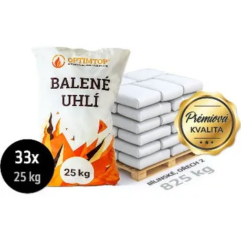 Tuhé palivo Bílinské uhlí ořech 2, pro automatické kotle, 825 kg