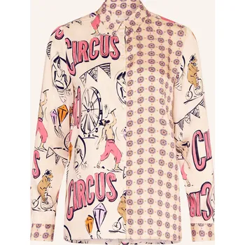 Dámská halenka Milano Italy Dámská Satinová Košile, krémová / růžová /...